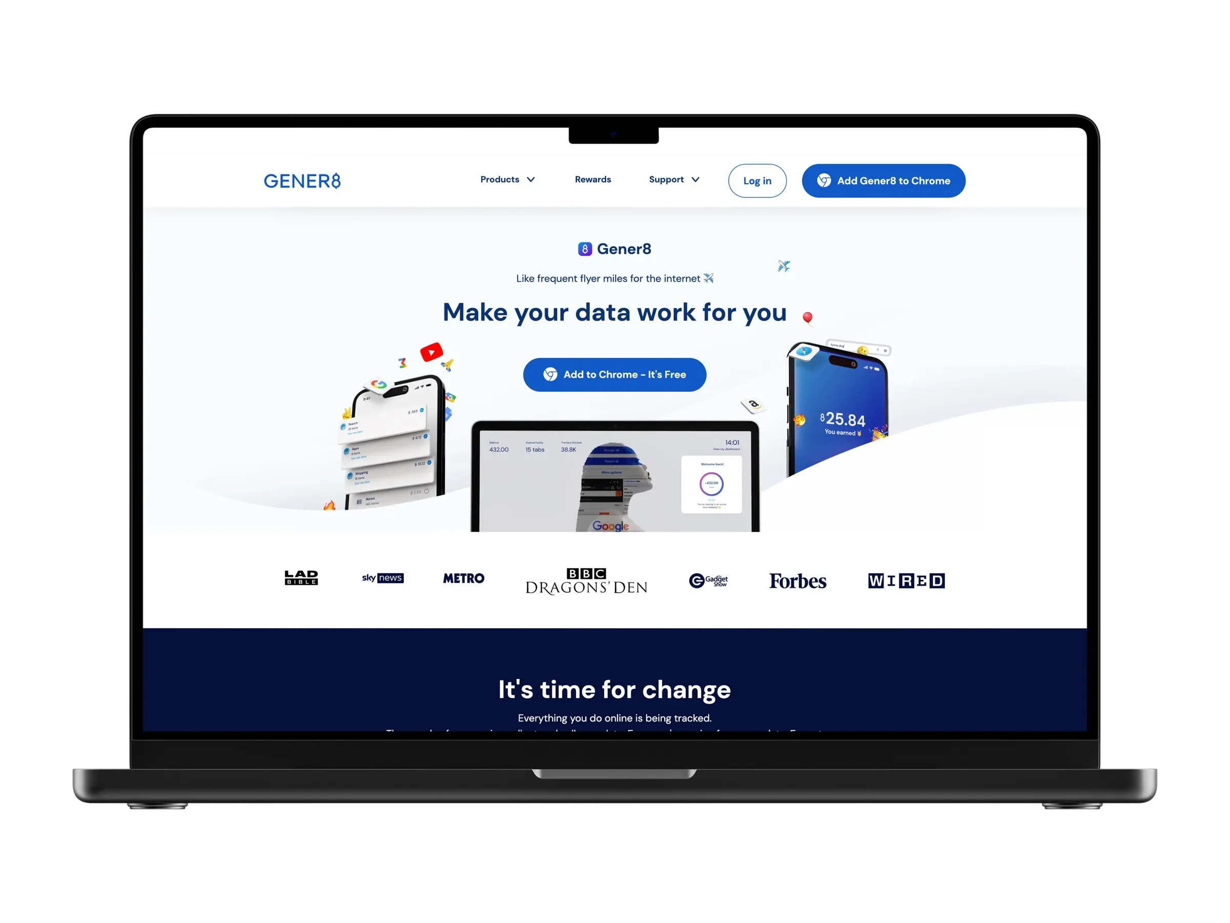 Gener8 marketing site hero